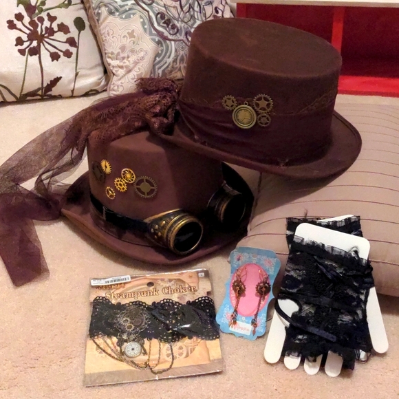 Spirit Accessories Steampunk Both Men And Womens Top Hats And